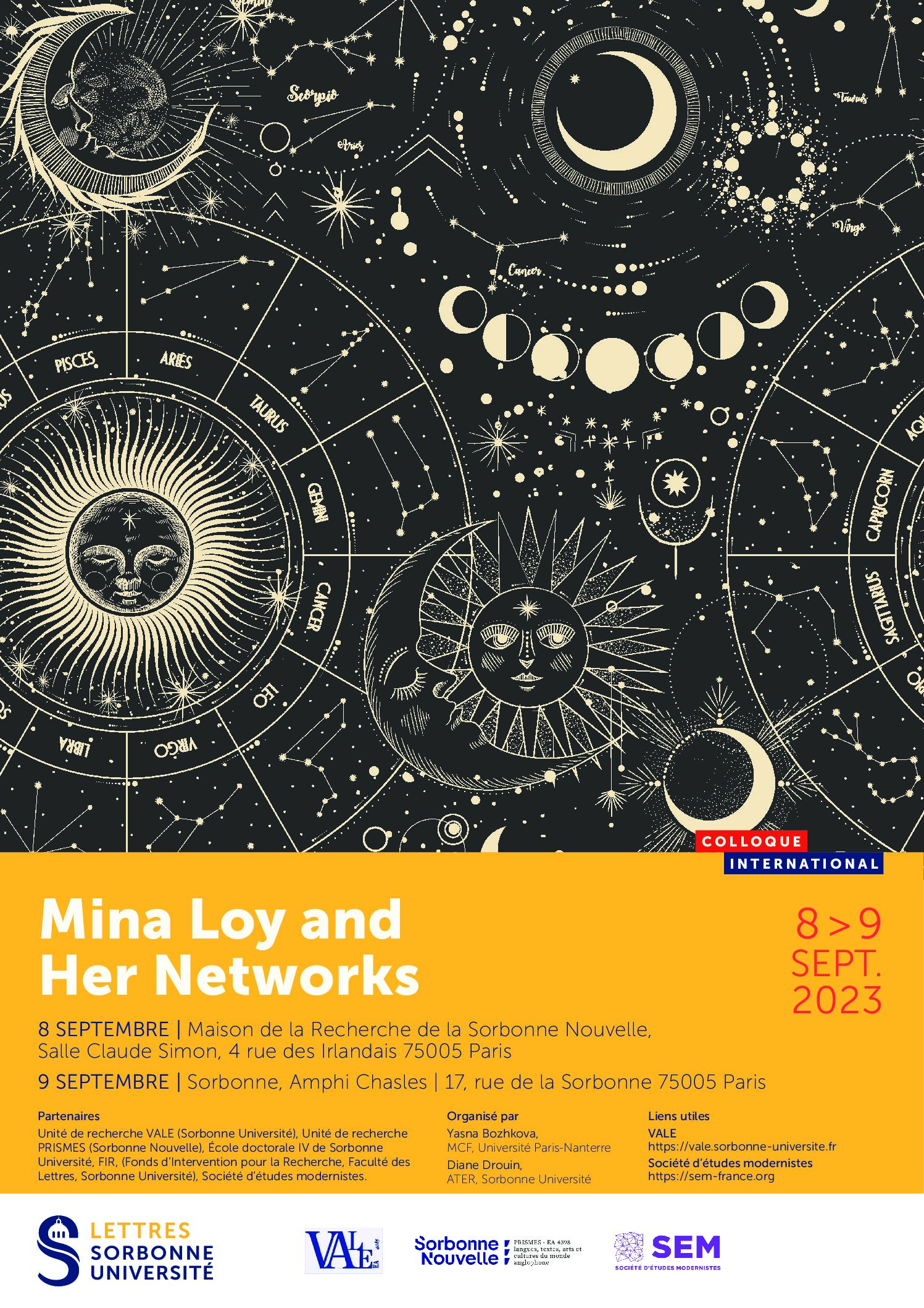Lire la suite à propos de l’article COLL « Mina Loy and Her Networks » 8-9 Sept 2023 – Conference Program