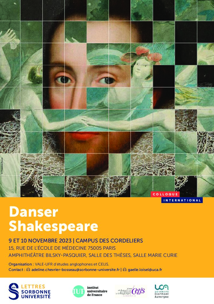 You are currently viewing COLL: 09-10/11/2023, Colloque international, « Danser Shakespeare », SU, Site des Cordeliers