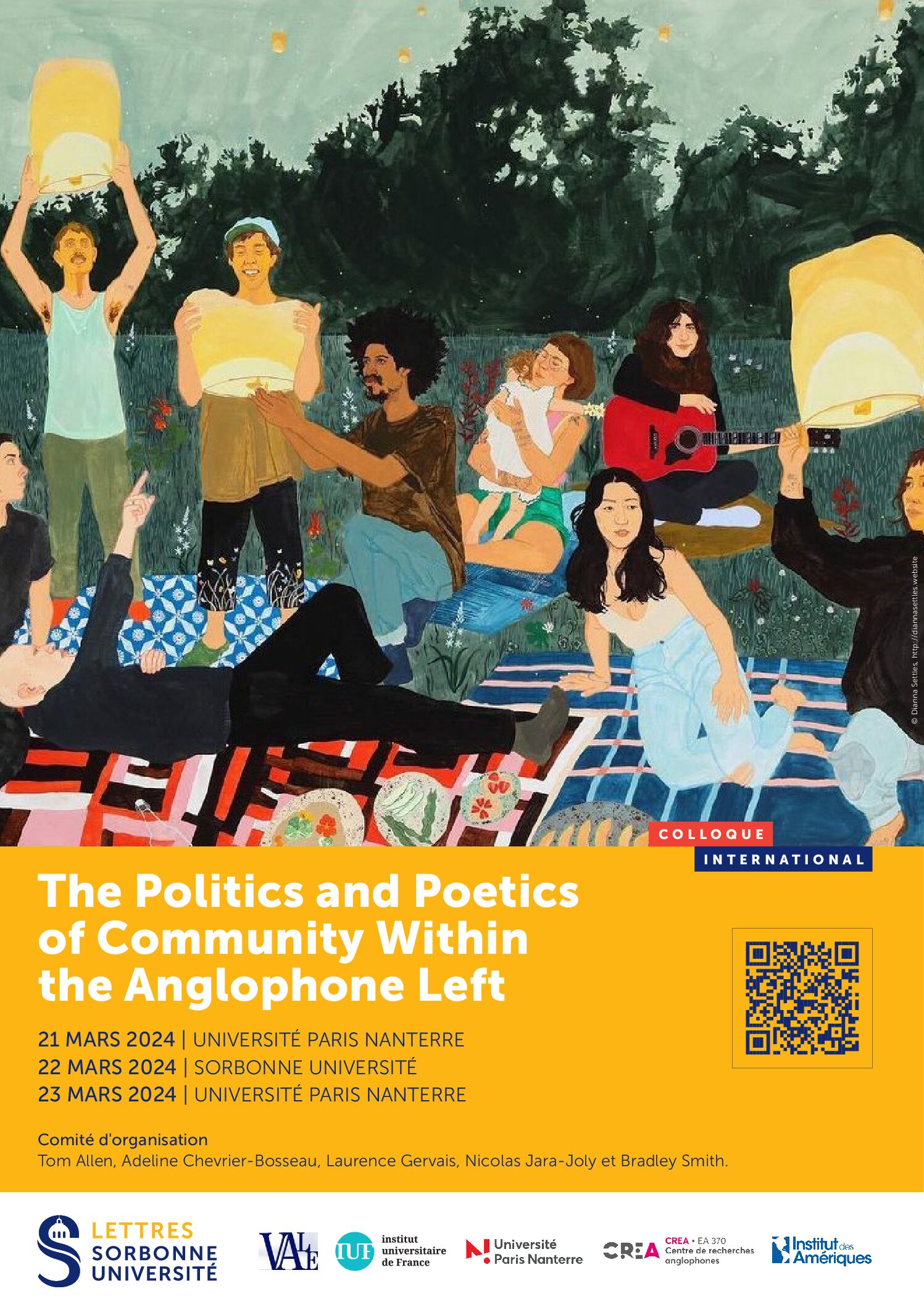 Lire la suite à propos de l’article COLL 21-22-23/03/2024 – The Politics and Poetics of Community within the Anglophone Left – Sorbonne / Nanterre